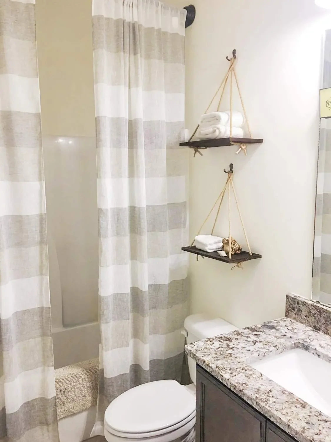 Wooden Rope Shelf