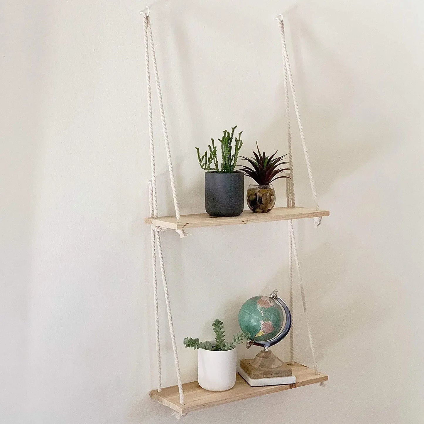 Wooden Rope Shelf