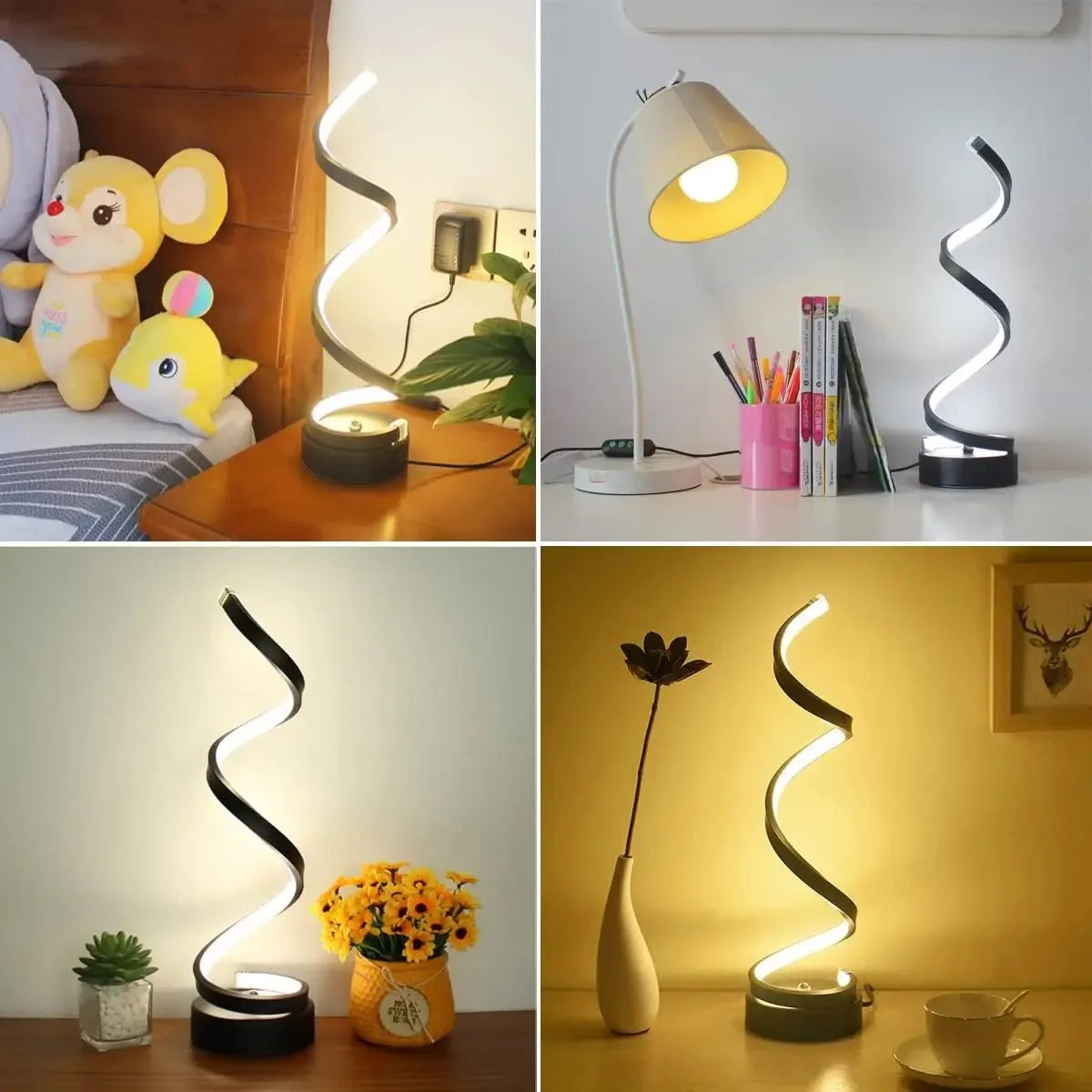 Spiral LED Table Lamp